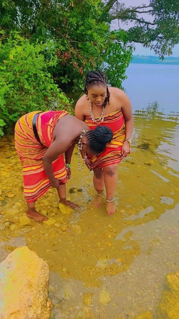 Water blessing at the shore